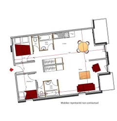 Plan de l'appartement