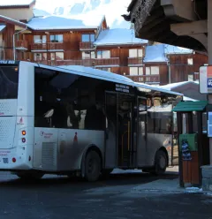 Arrêt navette - Départ pour Plagne Soleil