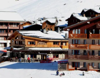 Restaurant Au coin du Feu depuis les pistes