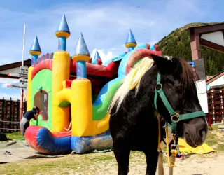 Poney et jeux à Plagne Bellecôte