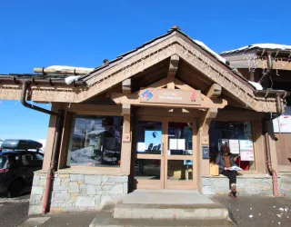 Point informations Plagne Village en hiver