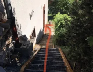 Escalier d'accès
