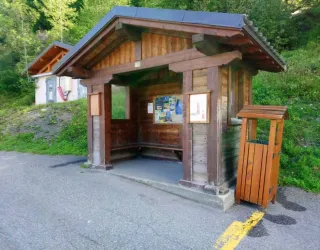 Arrêt navette Plagne 1800 bas