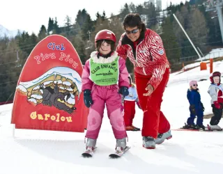 Cours de ski en jardin des neiges