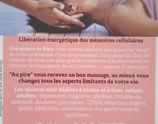 Séance d'Acess Bar Consciousness