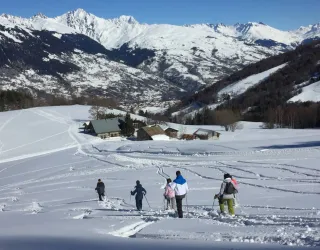 Balades et randonnées en raquettes_Plagne-Montalbert