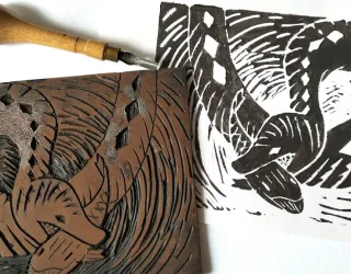 Atelier linogravure_Aime-la-Plagne