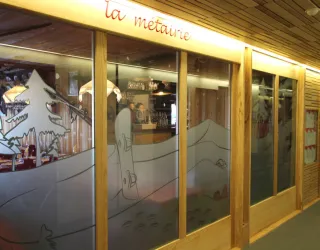 L'entrée du restaurant La Métairie