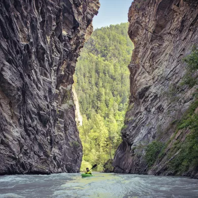 Hydrospeed gorges de villette in La Plagne
