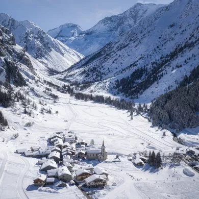 Champagny-le-haut im Schnee