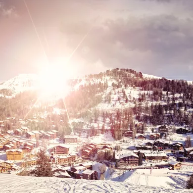 Dorf Plagne 1800 in der Tarentaise
