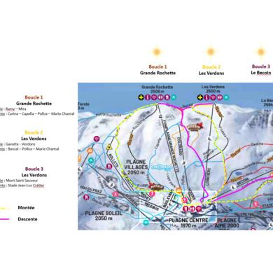 Triface; Strecken des Skitourenrennens