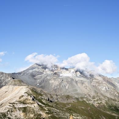 Bellecôté-Gletscher in La Plagne im Sommer