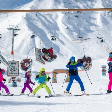 Buffalo Park mit der Familie in La Plagne