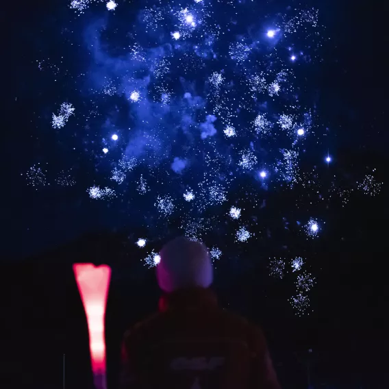 Feuerwerk Fackelabfahrt