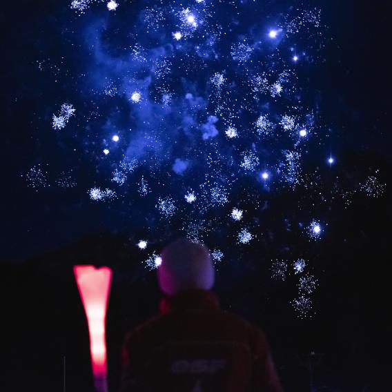 Feuerwerk Fackelabfahrt