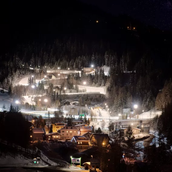 Olympische Nachtbobbahn La Plagne