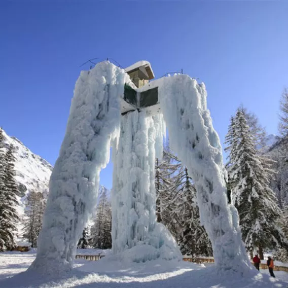 Eiskaskade La Plagne Champagny en Vanoise