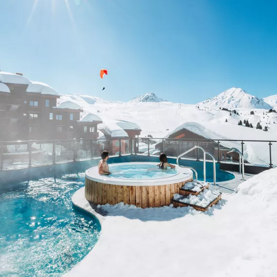 Deep Nature Bains &amp; Spa La Plagne unter der Sonne