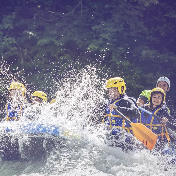 Rafting auf der Isère in La Plagne