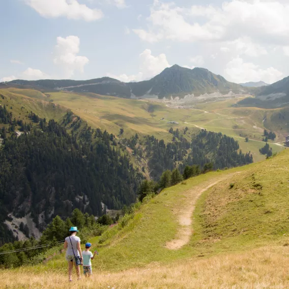 Dou du Praz in La Plagne im Sommer