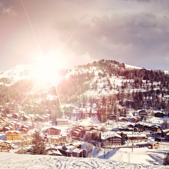 Dorf Plagne 1800 in der Tarentaise