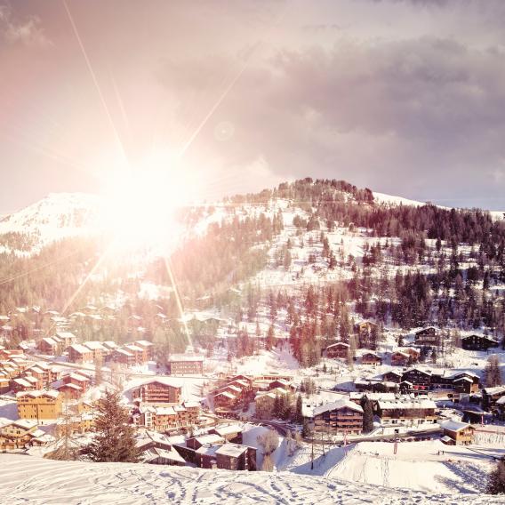 Dorf Plagne 1800 in der Tarentaise