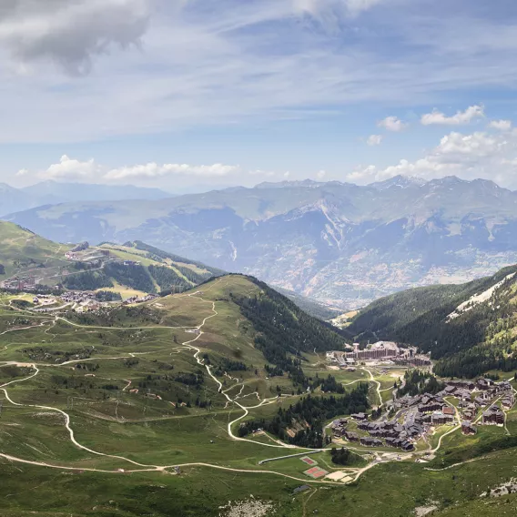 Sommerpanorama Grande Plagne