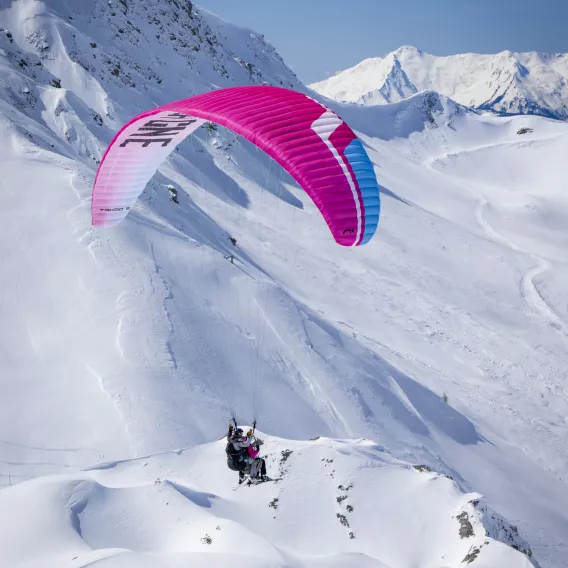 Gleitschirmfliegen Winter