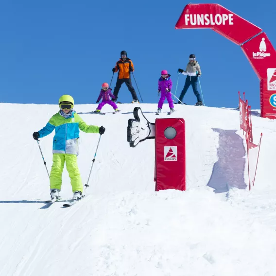 Fun slope La Plagne mit der Familie