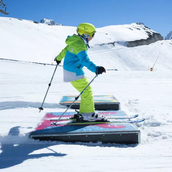 Kind auf der Funslope La Plagne