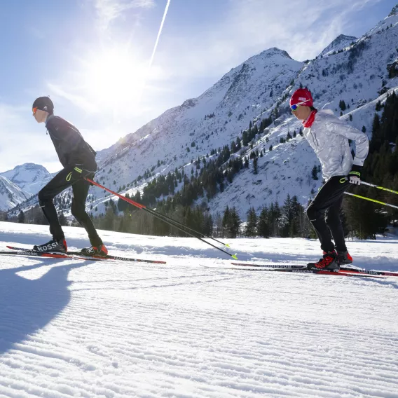 Langlauf La Plagne Champagny en Vanoise