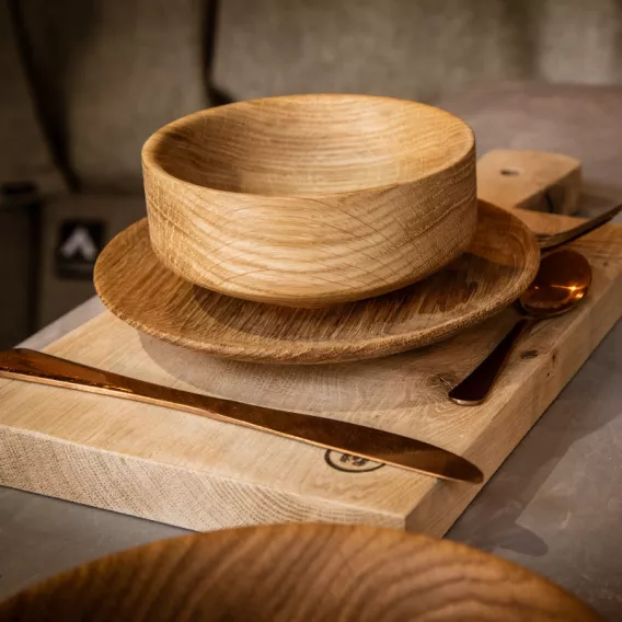 La Plagne Sky House Holzgeschirr