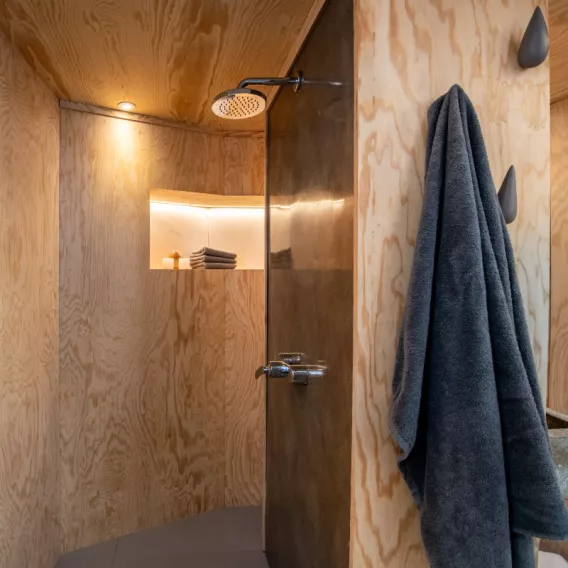 La Plagne Sky House Kabine Badezimmer