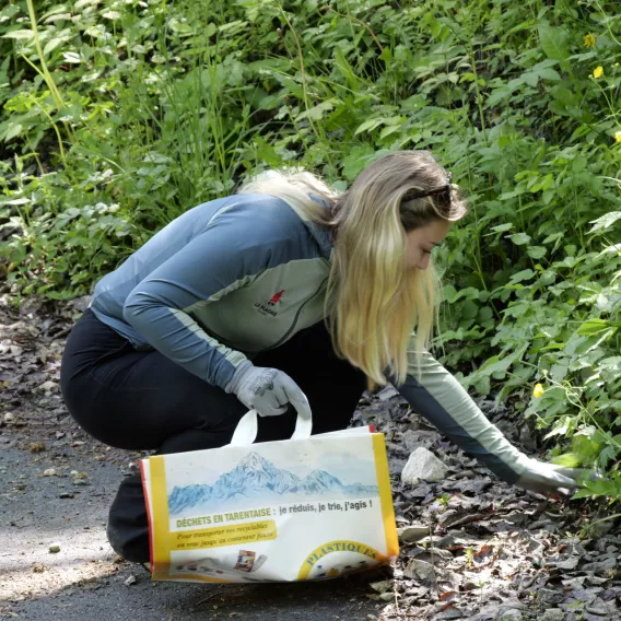 La Plagne Müll sammeln