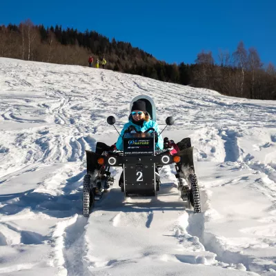 Mechanischer Sport im Winter