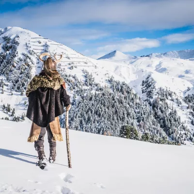 Epische Begegnung auf der Piste