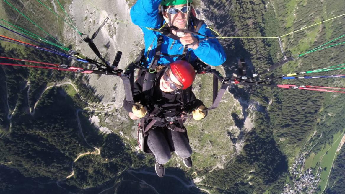Gleitschirmfliegen mit Aéroplagne