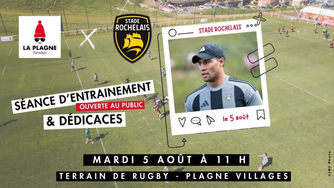 Séance de dédicaces des joueurs du Stade Rochelais_La Plagne