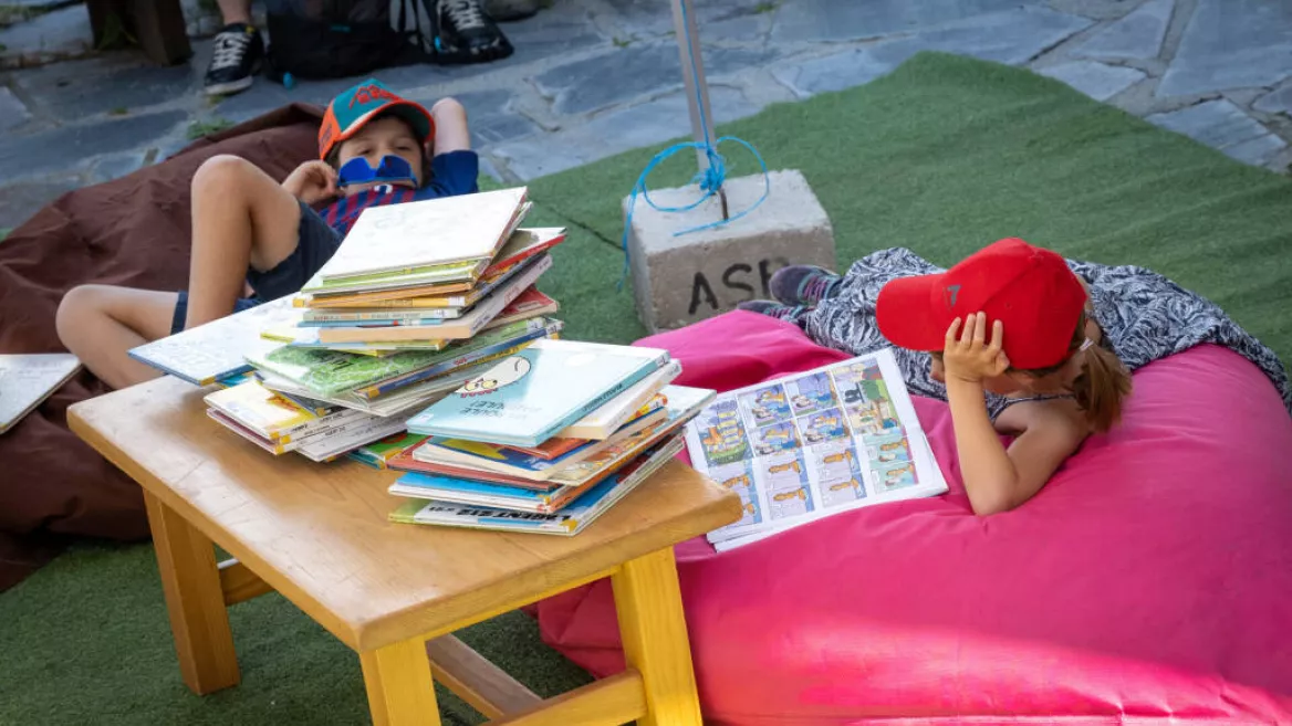 Le Festoche des Mioches | Tente à lire_Plagne-Montalbert