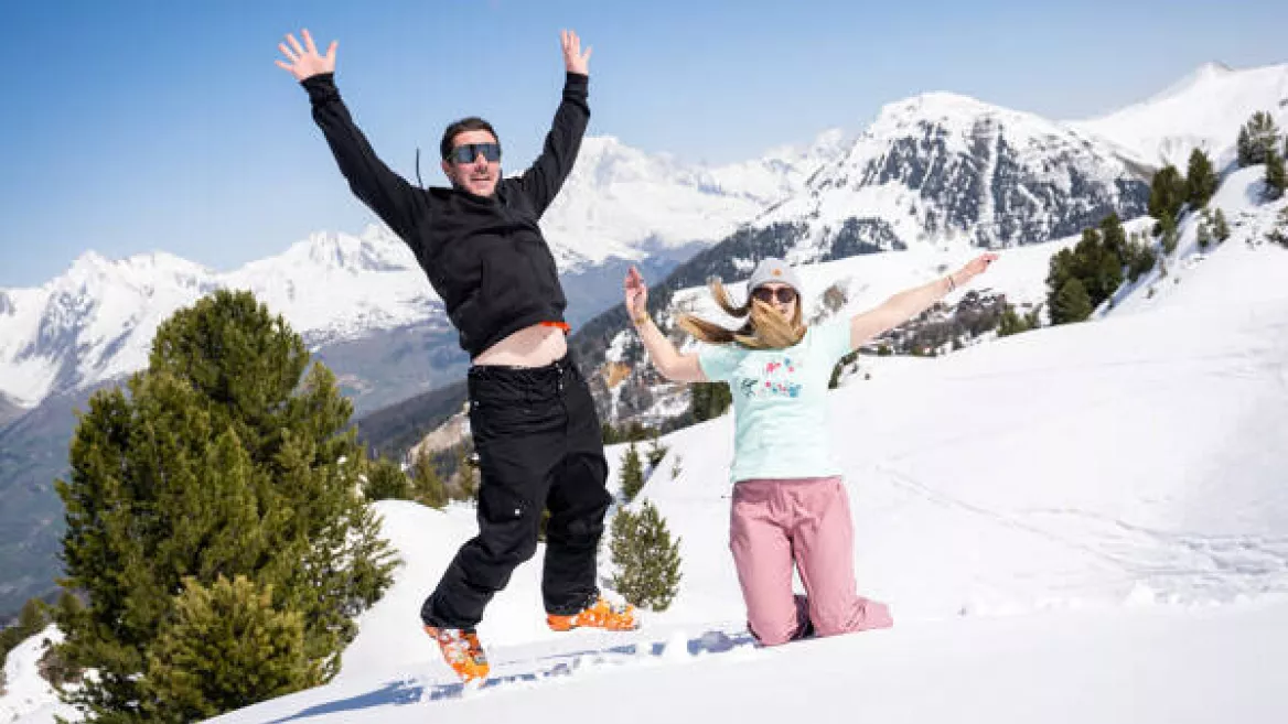 Tennis ballon sur neige_La Plagne