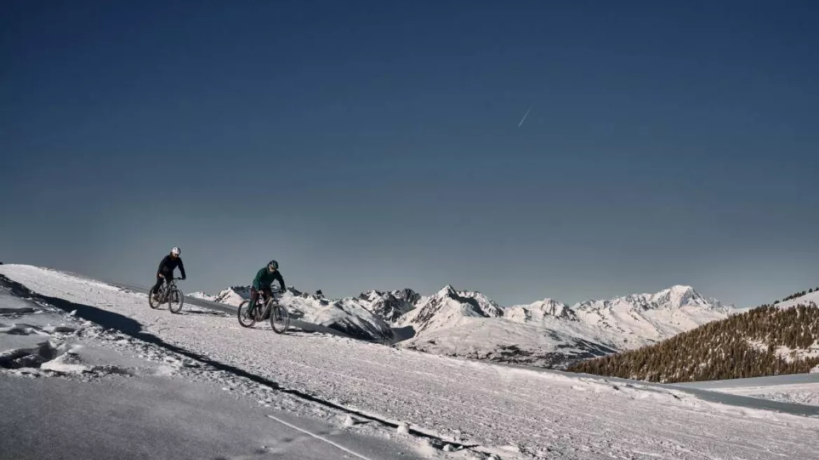 E-Bike sur neige_La Plagne