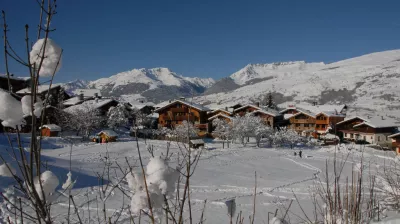 Village de Montchavin sous la neige