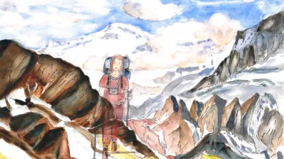 Verkaufsausstellung "Fils et toiles" (Fäden und Tücher)_Champagny-en-Vanoise