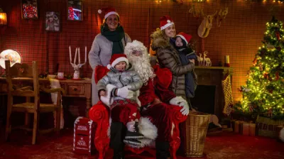 Séance photo avec le Père Noël_La Plagne