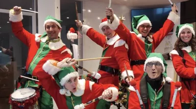 Karneval - Batucada auf Wanderschaft_Plagne-Montalbert