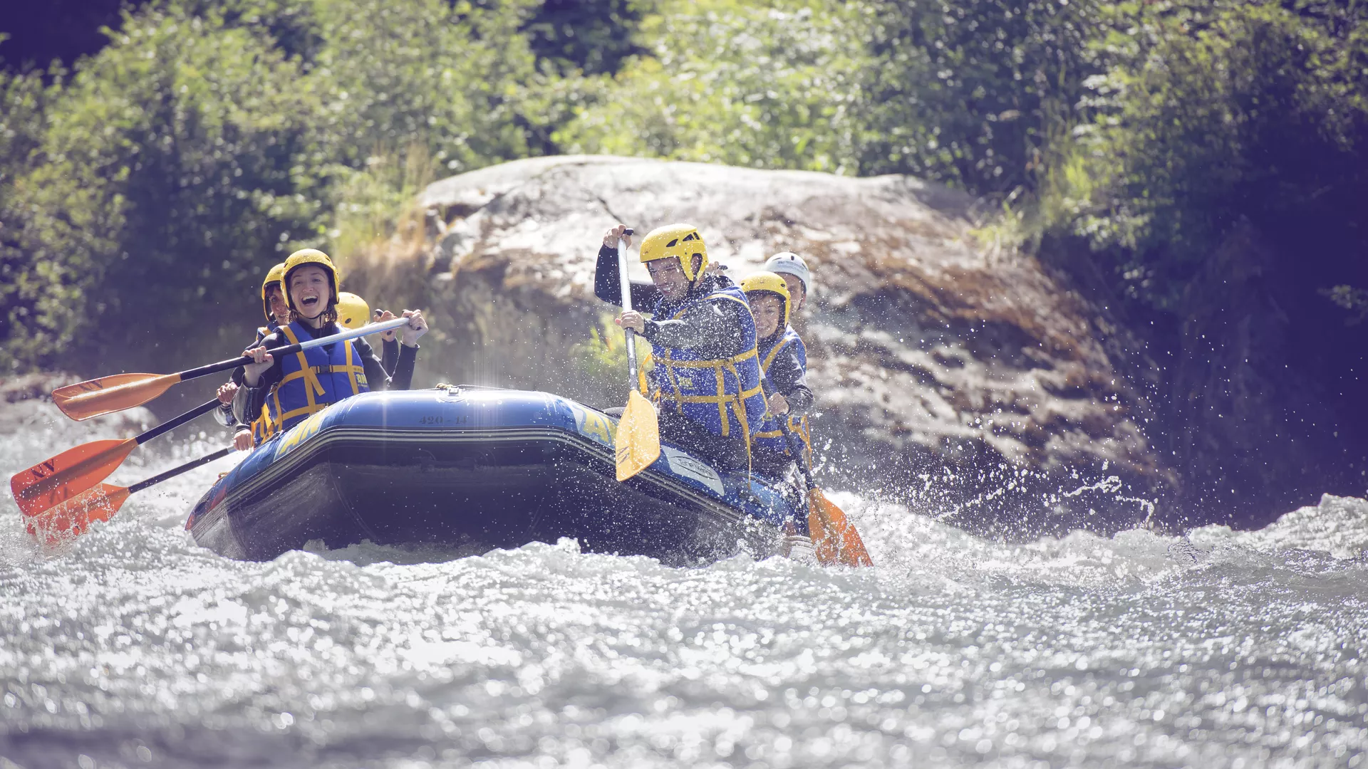 Rafting auf der Isère in La Plagne
