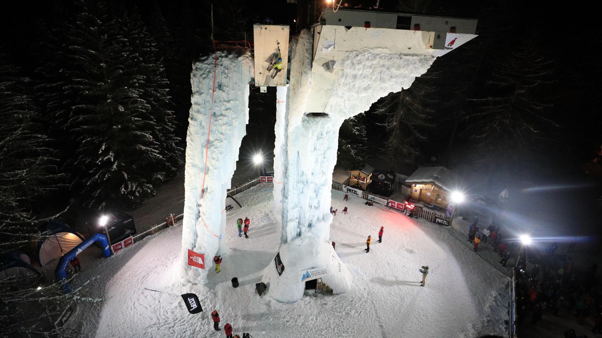 Eiskaskade von Champagny en Vanoise