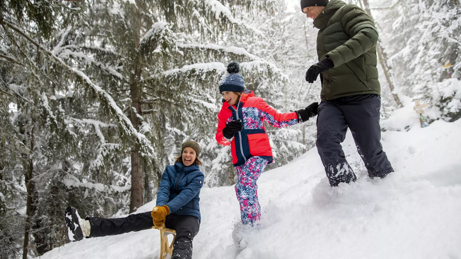 Mit der Familie in La Plagne