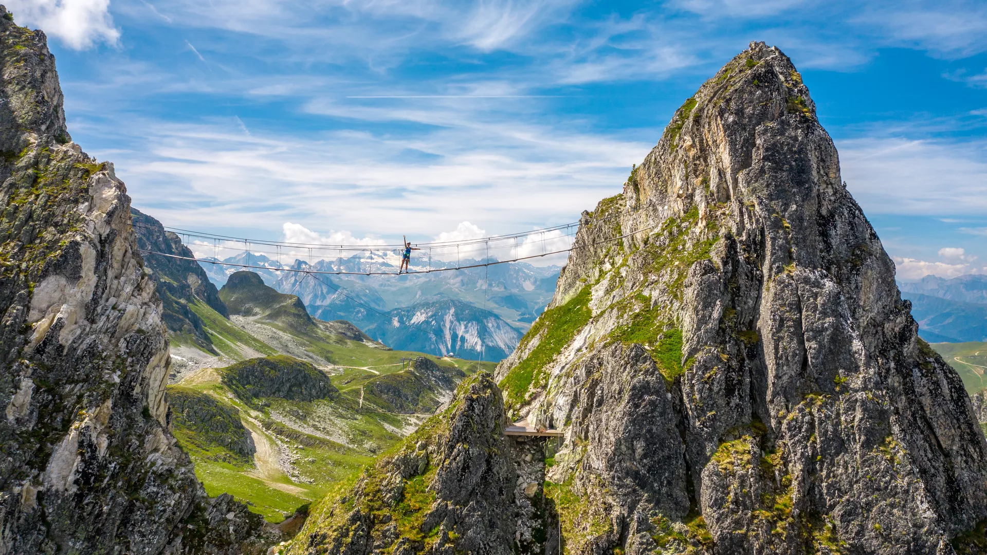 Via ferrata in La Plagne